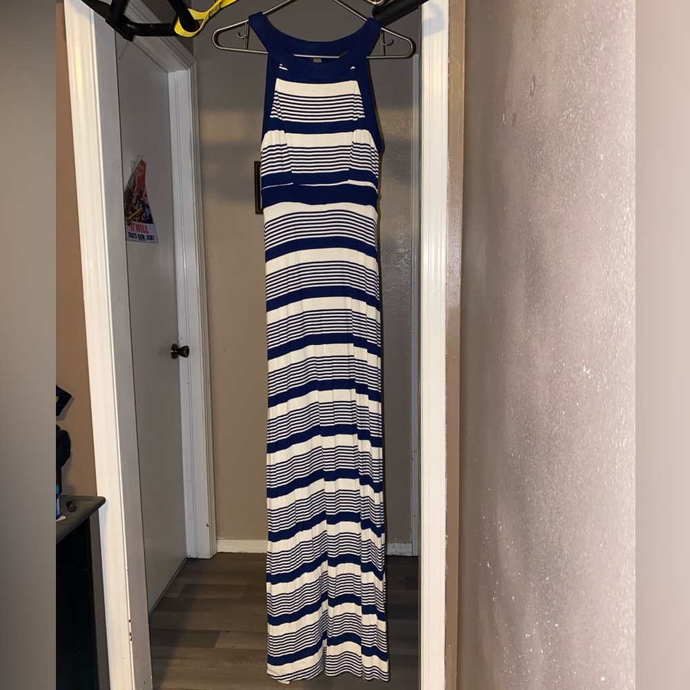 Striped maxi dress